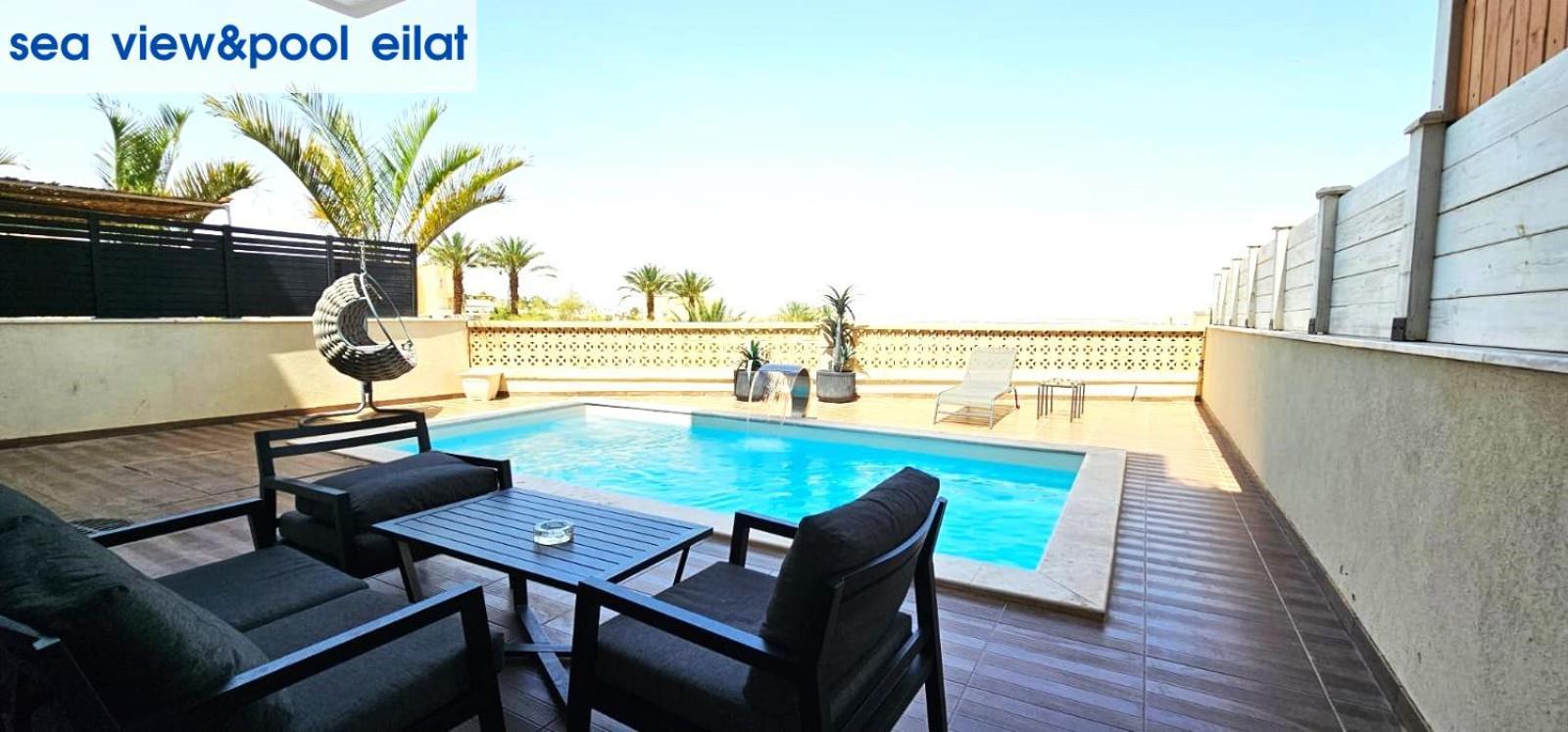 Sea View & Pool Eilat Apartman Kültér fotó